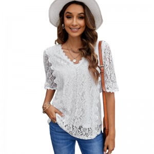 Lace Shirt European And American Ladies Top