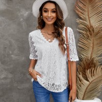 Lace Shirt European And American Ladies Top