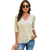 Lace Shirt European And American Ladies Top