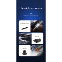 Mini Car Vacuum Cleaner Powerful Cleaning Machine Car Accessories Home Auto Robot Wireless Cleaner Home Appliance Strong Suction