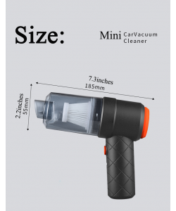 Mini Car Vacuum Cleaner Powerful Cleaning Machine Car Accessories Home Auto Robot Wireless Cleaner Home Appliance Strong Suction