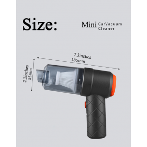 Mini Car Vacuum Cleaner Powerful Cleaning Machine Car Accessories Home Auto Robot Wireless Cleaner Home Appliance Strong Suction