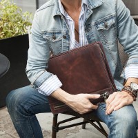Leather Portable Multi function Flat Cover