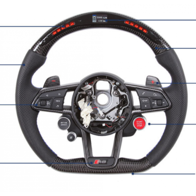 Thong Carbon Fiber LED Steering Wheel