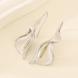 Fashion Horseshoe Lotus Women's Earrings Ethnic
