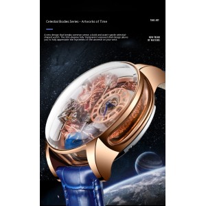 Men's Fashion Tourbillon Good Luck Comes Watch