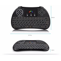 H9 Wireless Backlit Colorful Touch Remote Control Keyboard