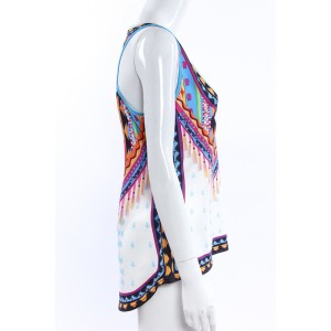 Summer Ethnic Style Printed T-shirt