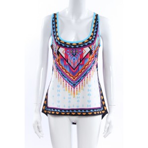 Summer Ethnic Style Printed T-shirt