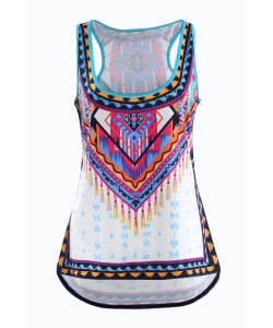 Summer Ethnic Style Printed T-shirt