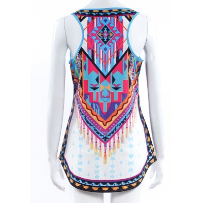 Summer Ethnic Style Printed T-shirt