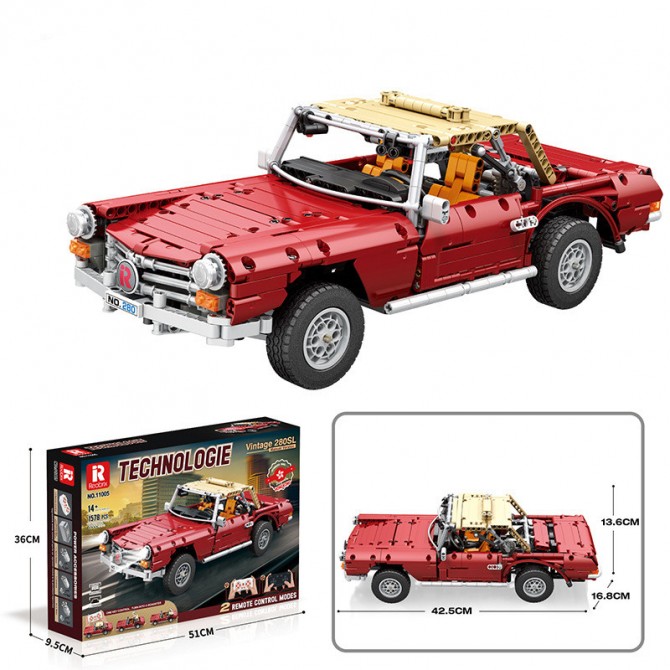 Remote Control Assembling Building Blocks Sports Car Model Educational Toys For Boys