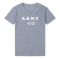ARMY T - shirts english, digital letters, street short-sleeved