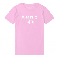 ARMY T - shirts english, digital letters, street short-sleeved