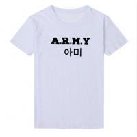 ARMY T - shirts english, digital letters, street short-sleeved