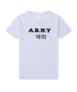 ARMY T - shirts english, digital letters, street short-sleeved