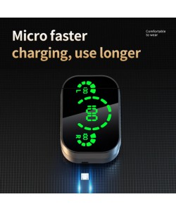 YD03 Wireless Bluetooth Headset TWS Large Screen Smart Digital Display In Ear Breathing Light
