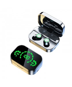 YD03 Wireless Bluetooth Headset TWS Large Screen Smart Digital Display In Ear Breathing Light