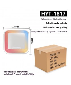 Smart Wireless Charger Seven-color Ambience Light