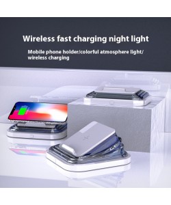 Smart Wireless Charger Seven-color Ambience Light