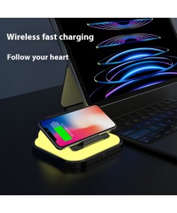 Smart Wireless Charger Seven-color Ambience Light