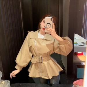 Short suit PU leather jacket small jacket