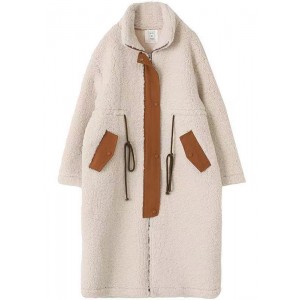 Lamb Wool Coat Thickened New Style Mid-length Cotton