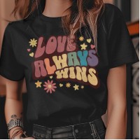 American Digital Printed Casual Round Neck Short Sleeves
