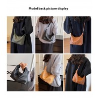 Simple Texture Single Shoulder Crossbody Korean Style Fashion Fashion High Sense Underarm Bag