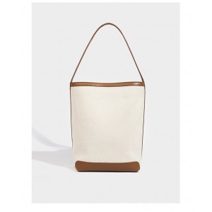 Canvas Bucket Tote Large Capacity Shopping Bag