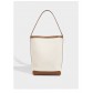 Canvas Bucket Tote Large Capacity Shopping Bag