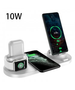 Wireless Charger For IPhone Fast Charger For Phone Fast Charging Pad For Phone Watch 6 In 1 Charging Dock Station