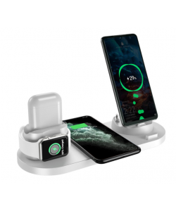 Wireless Charger For IPhone Fast Charger For Phone Fast Charging Pad For Phone Watch 6 In 1 Charging Dock Station