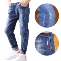Boy's denim trousers, new style, big children's trousers, spring and autumn children's trousers
