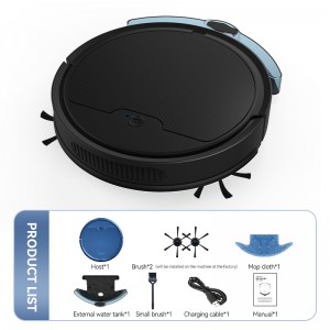 Intelligent Sweeping Robot Large Water Tank Mobile App Remote Control Planning And Cleaning Line Low Noise 2000 Pa Large Suction