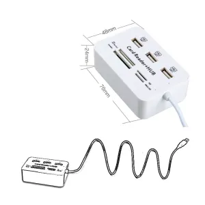 USB 2.0 HUB Hub Multi-Card Reader