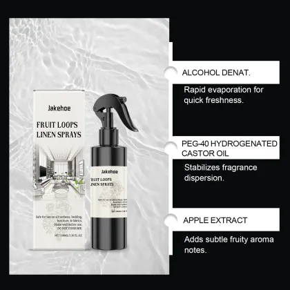 Cross-Border Jakehoe Fragrance Linen Spray Household Fragrance Spray Light Air Freshener Long-Lasting Fragrance