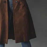 Women's Long Trench Coat - Casual Loose Fit Fall Winter Outerwear Jacket For Daily Wear
