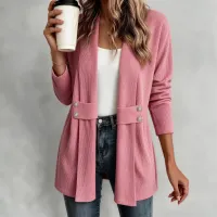 Women's Casual Versatile Lightweight Jacket - Relaxed Fit Outerwear For Daily Wear Clothing