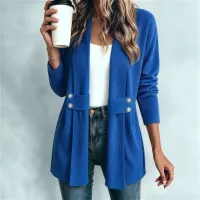 Women's Casual Versatile Lightweight Jacket - Relaxed Fit Outerwear For Daily Wear Clothing