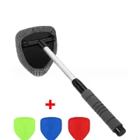 Extendable Car Windshield Cleaning Brush - Telescopic Window Washer Tool for Auto Glass Maintenance