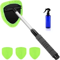 Extendable Car Windshield Cleaning Brush - Telescopic Window Washer Tool for Auto Glass Maintenance