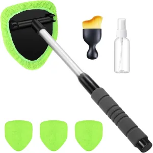 Extendable Car Windshield Cleaning Brush - Telescopic Window Washer Tool for Auto Glass Maintenance