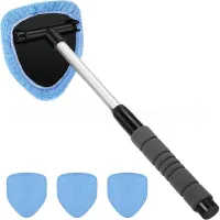 Extendable Car Windshield Cleaning Brush - Telescopic Window Washer Tool for Auto Glass Maintenance