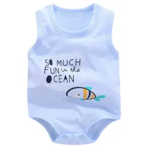 Sleeveless Baby rompers clothes newborn baby clothes