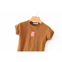 Summer new style European and American fashion printing short-sleeved round neck top