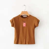 Summer new style European and American fashion printing short-sleeved round neck top