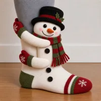 3D Christmas Hug Sock