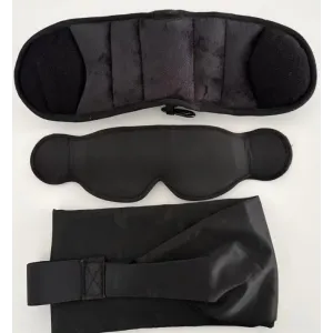 Breathable Multifunctional Travel Pillow with Eye Mask - Portable Neck Support Cushion for Airplane Car Train