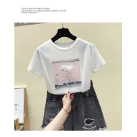 Summer Fashion With Loose Blouses, Women Cover Belly And Reduce Age, Short-sleeved T-shirts